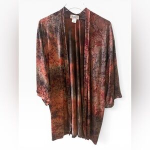 Aori Designs Kinomo Cardigan Robe Wide Sleeve Open Front USA Hand Made Art OS